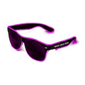 Pink Retro LED Glow Sunglasses